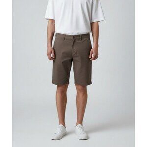 Quiksilver Mens Gray Chino Shorts Size 31 With Embroidered Back Logo